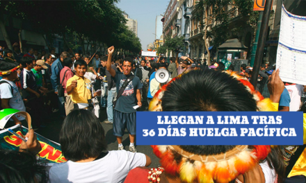 Lote 192: indígenas llegan a Lima tras 36 días de huelga pacífica
