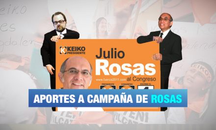 Financiamiento a la campaña de Julio Rosas
