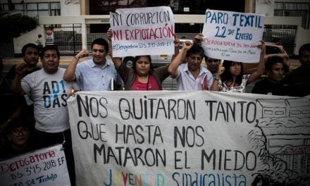 Trabajadores textiles convocan a paro nacional contra la reforma laboral