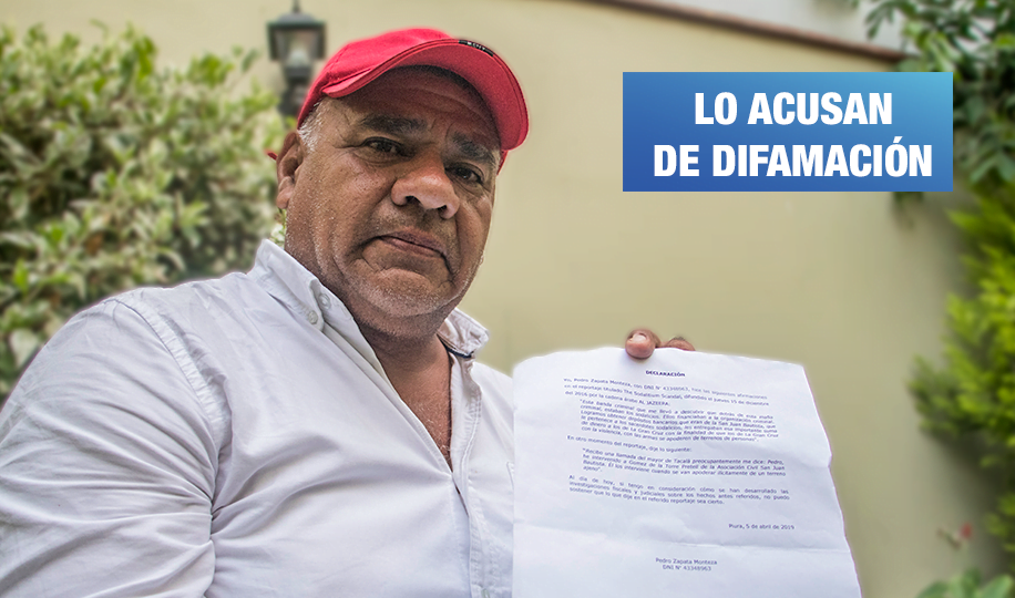 Sodalicio: Demandan a expolicía que denunció apropiación de terrenos en Piura