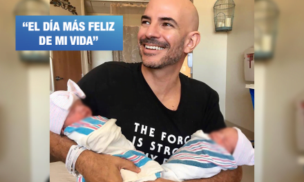 Ricardo Morán presenta a sus dos hijos gracias a fecundación in vitro