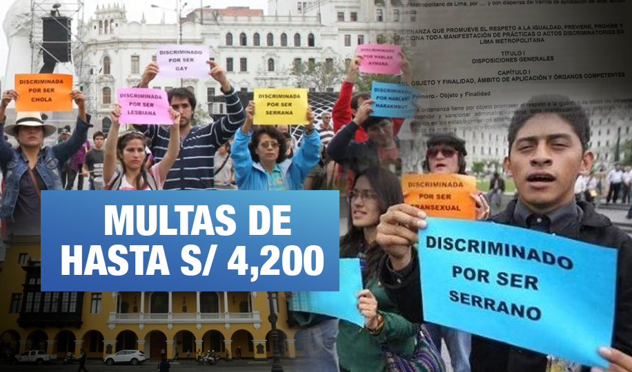 Ordenanza sancionará discriminación en comercios de Lima