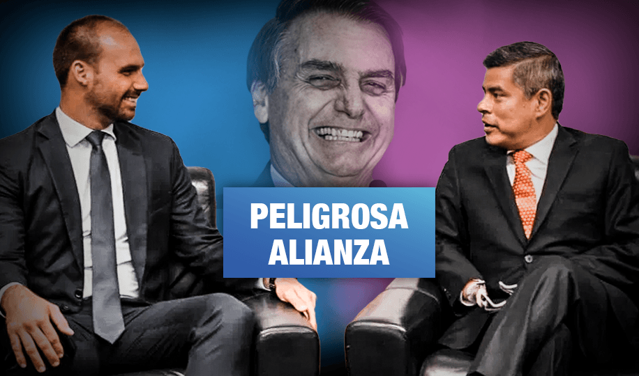 Fujimorista Galarreta y el hijo de Bolsonaro se unen contra enfoque de género