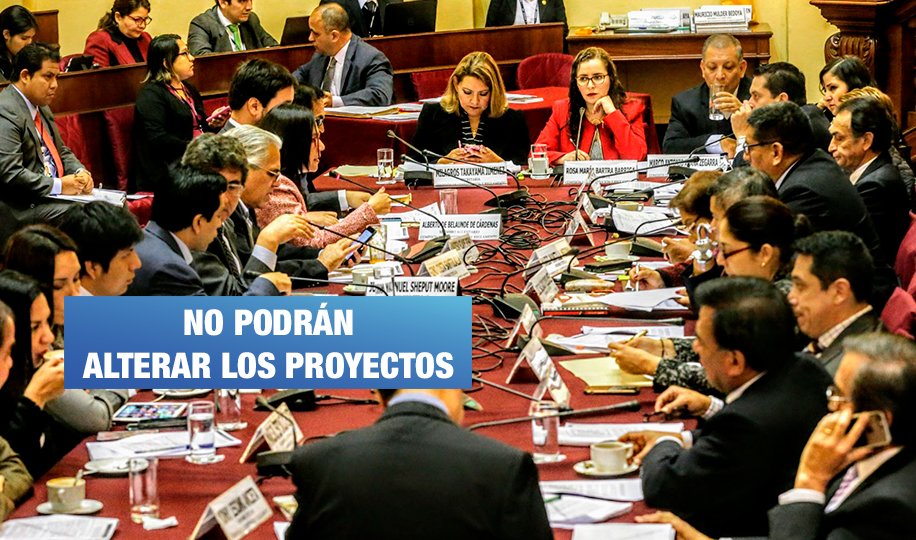 Comisión Bartra empezará a debatir mañana los 6 proyectos de reforma política