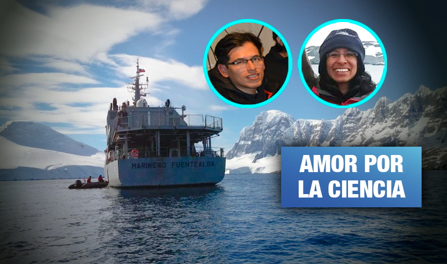 Dos peruanos estudian algas en la Antártida para salvarnos del cambio climático