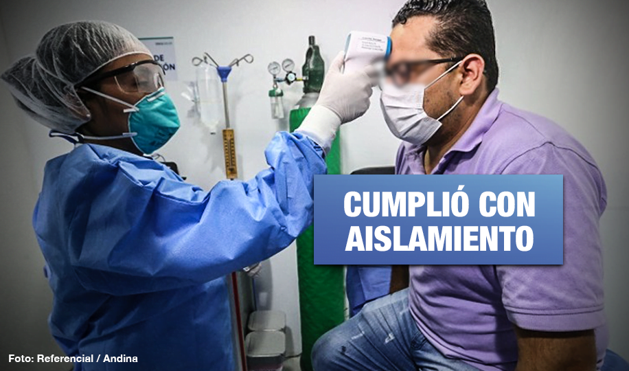 Coronavirus: paciente cero en Perú se recuperó satisfactoriamente