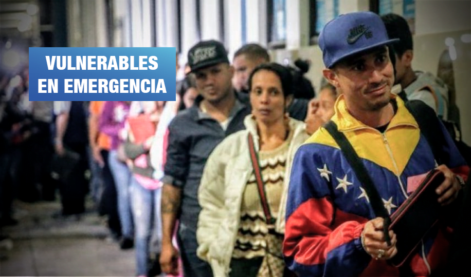 Cerca del 80% de migrantes venezolanos no cuenta con dinero para alimentarse