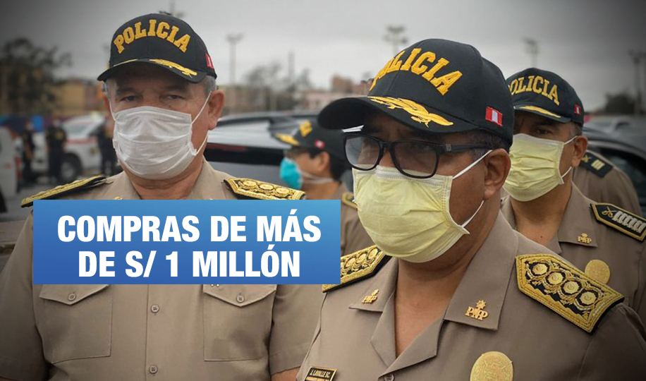 Policía Nacional adquirió mascarillas y gel sin registro sanitario