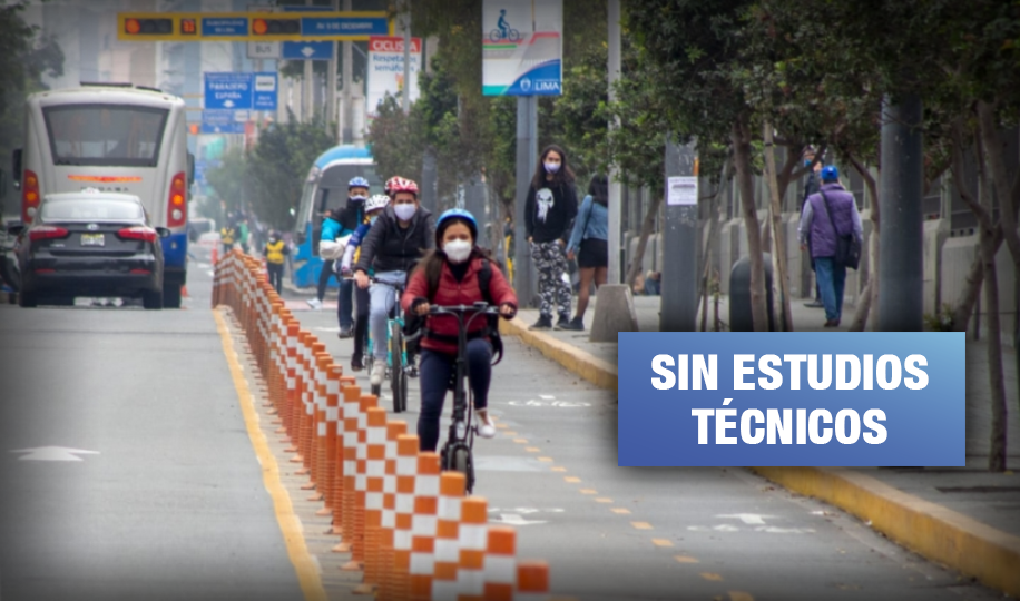 Advierten falta de planificación en ciclovías implementadas por Municipalidad de Lima