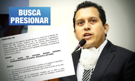 José Luna cita a jefa de SBS por advertir riesgo en sus pedidos de ‘información confidencial’