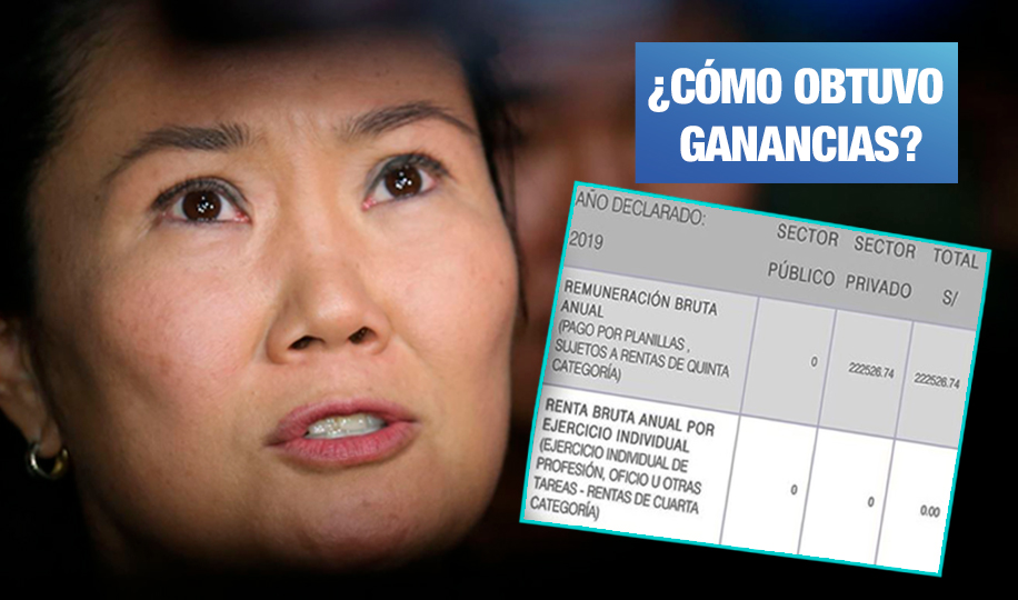 Keiko Fujimori declaró ingresos por más de S/ 220 mil mientras estuvo presa