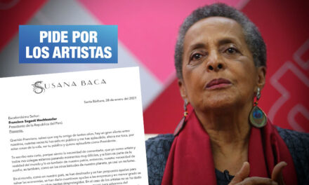Susana Baca pide al presidente Sagasti ayuda para artistas ante inminente cuarentena