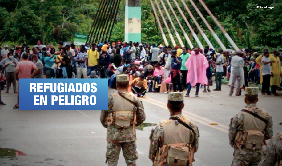 Fuerzas Armadas reprimen caravana de haitianos que intentaban llegar a Ecuador