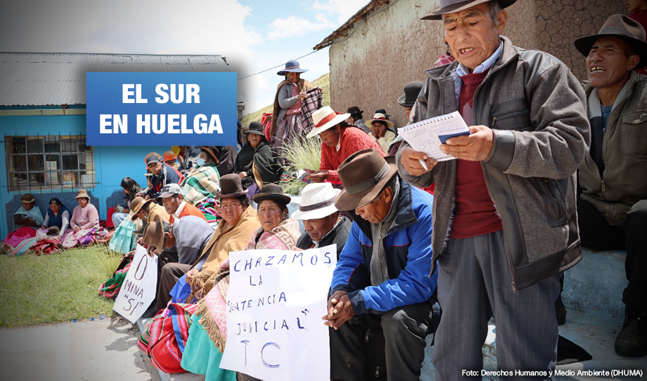 Campesinos de Puno se levantan en huelga por fallo del TC que desconoce consulta previa