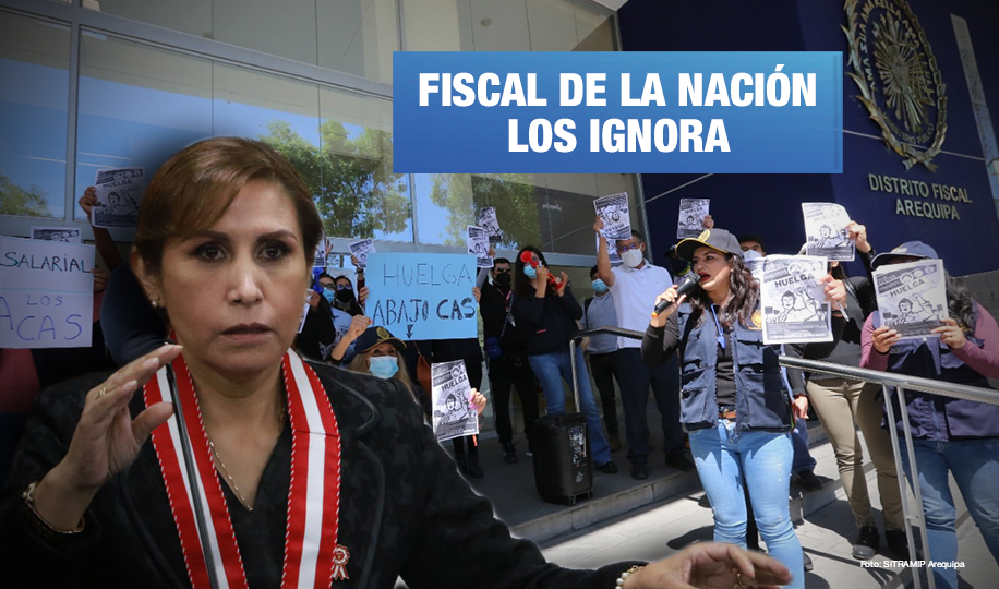 Trabajadores del Ministerio Público de Arequipa se mantienen en huelga indefinida