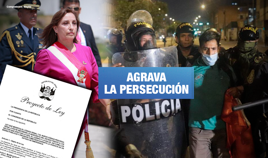 Dina Boluarte busca modificar Código Penal para aumentar penas de cárcel que criminalizan la protesta