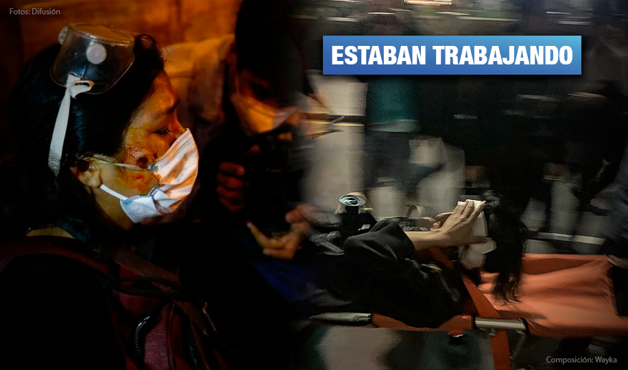 Periodistas independientes resultan heridos durante la represión policial en las protestas contra el régimen Boluarte 